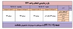 زمانبندی انتخاب واحد ترم بهمن 1394