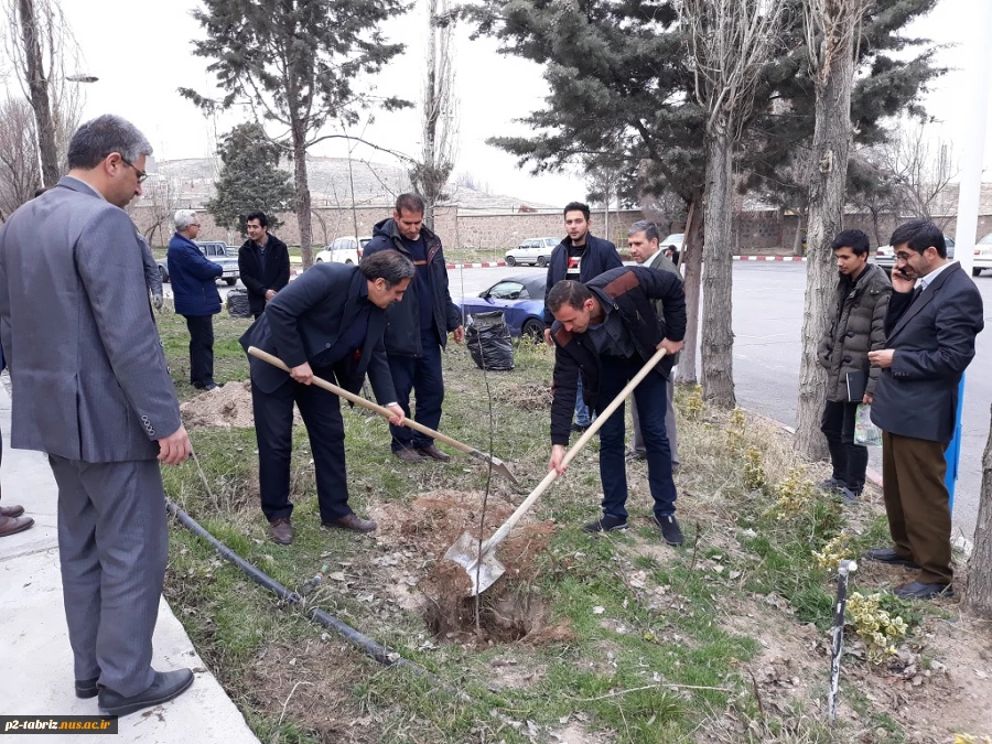 آیین کاشت نهال به مناسبت هفته منابع طبیعی