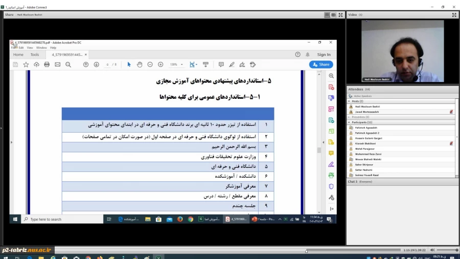 برگزاری کارگاه آموزشی کلاسهای آنلاین برای اساتید آموزشکده