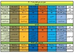 جدول زمان بندی انتخاب واحد نیمسال دوم 1400