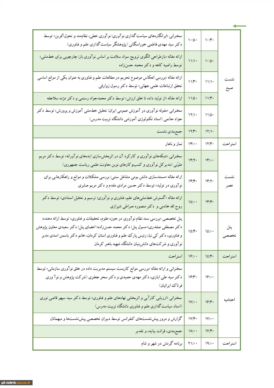 دومین کنفرانس ملی ارزیابی علم، خط مشی های علم، فناوری و نوآوری